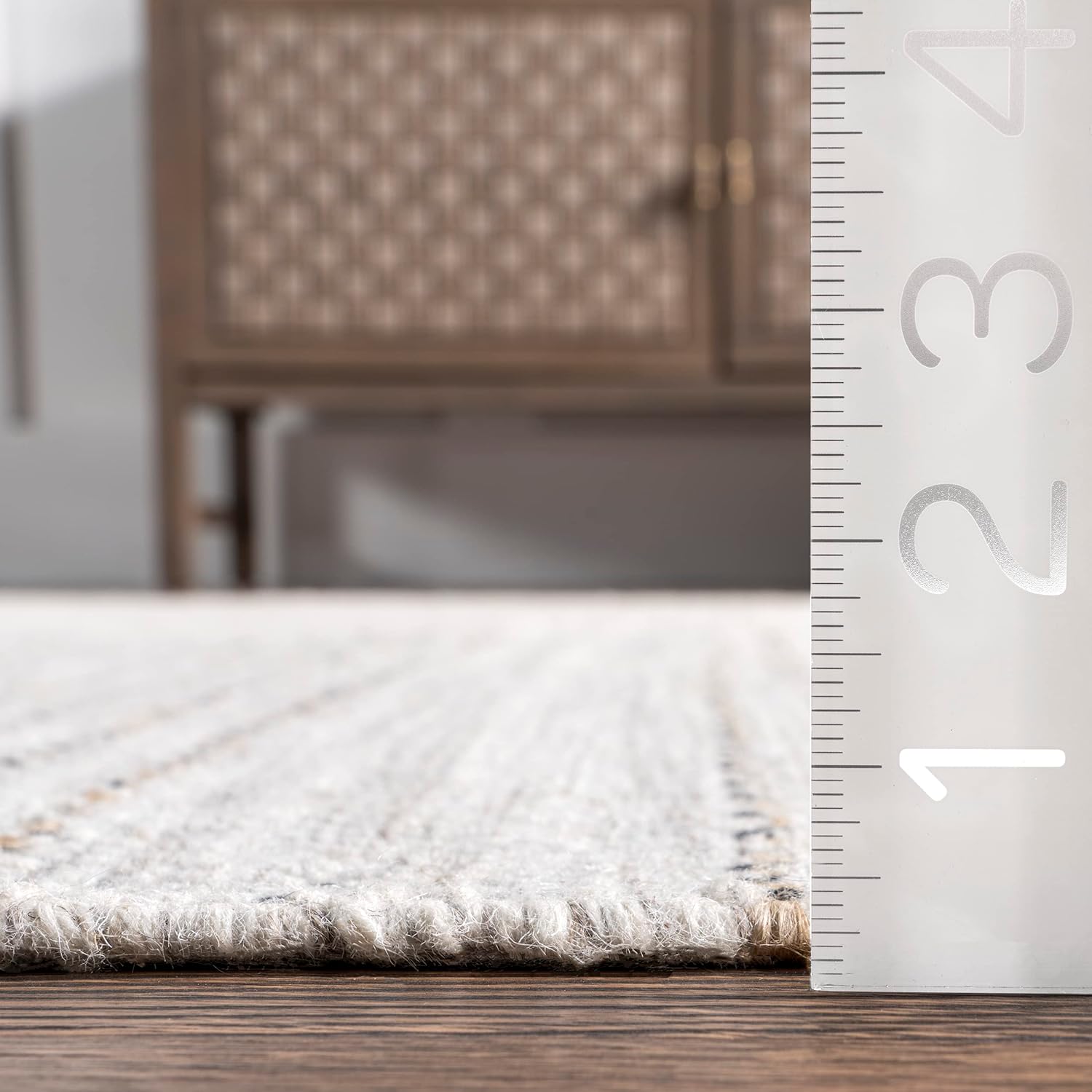 Japandi Wool Striped Rug - Japandi