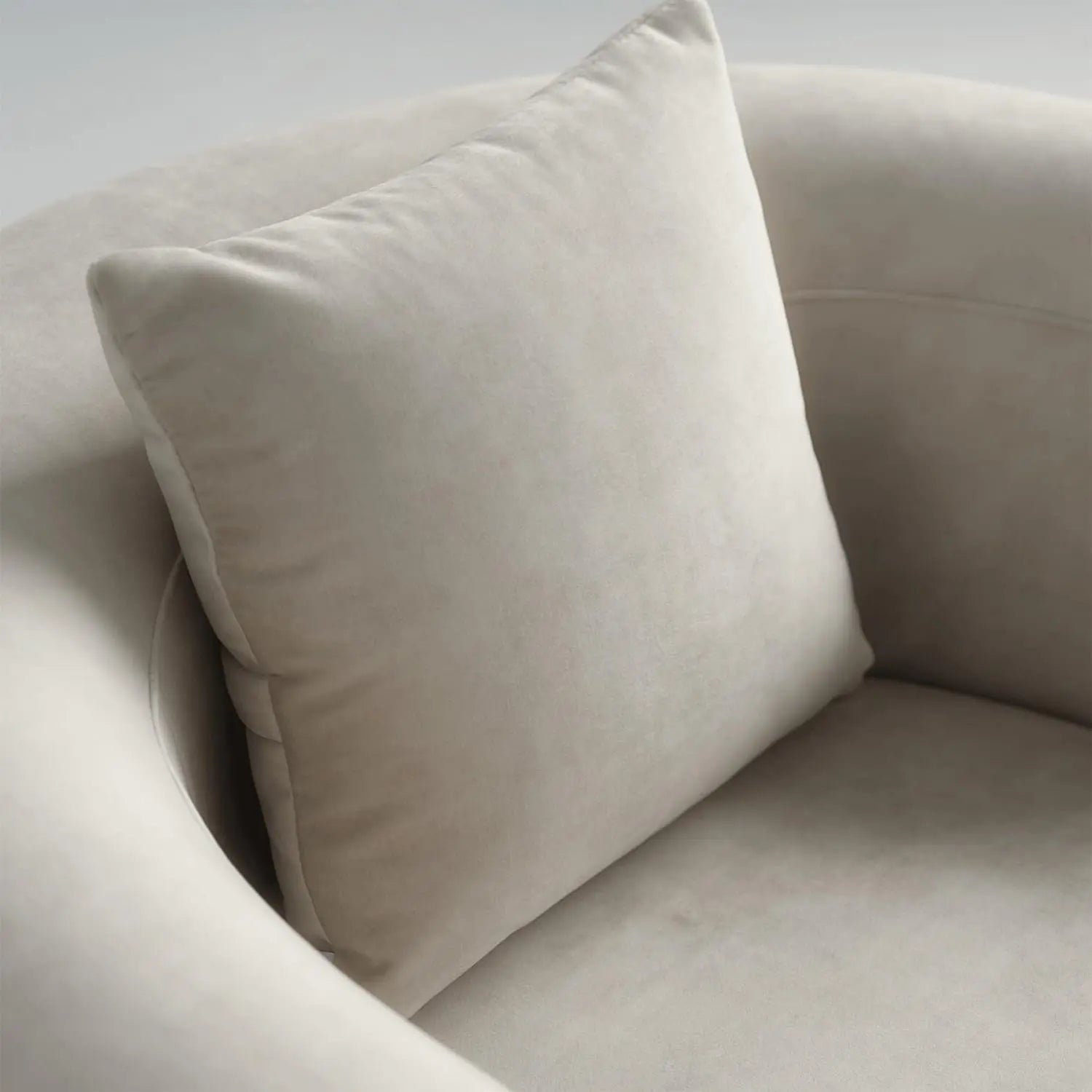 Japandi Velvet Armchair - Japandi