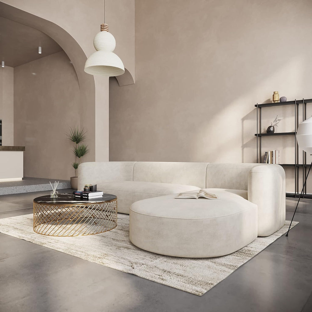 Japandi Velvet Sofa - Japandi