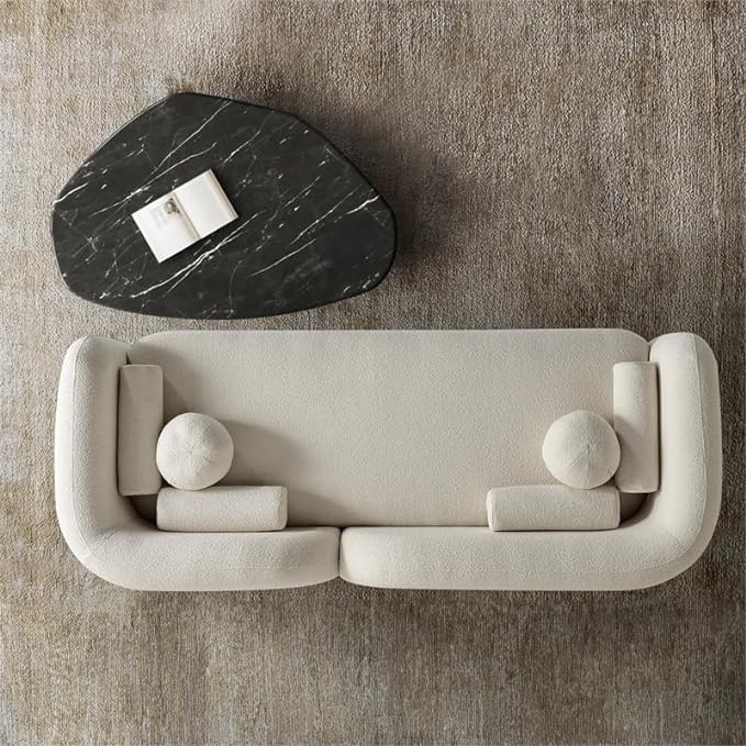 Japandi Style Boucle Sofa - Japandi