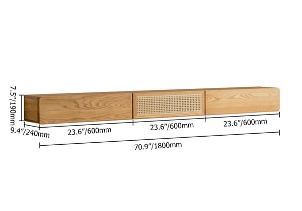 Japandi Floating TV Stand - Japandi