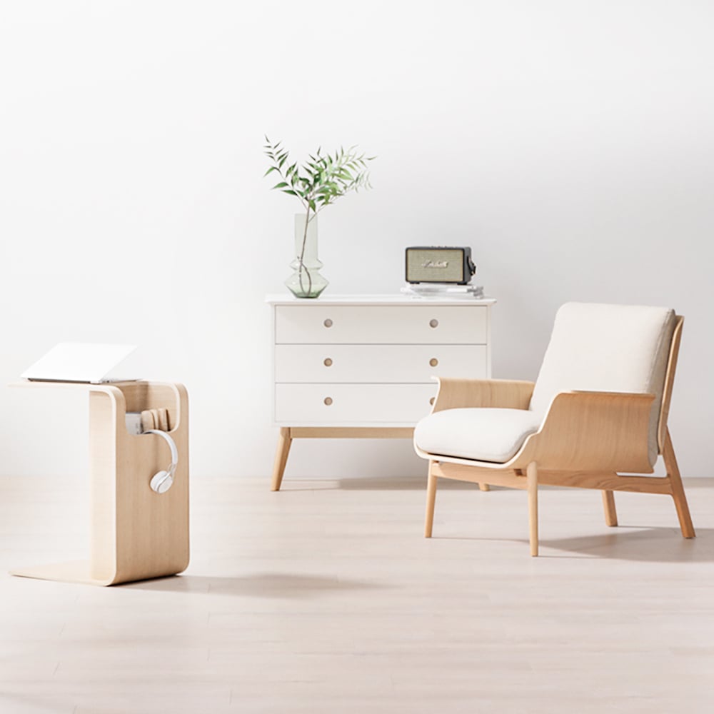 Japandi C-Style End Table - Japandi