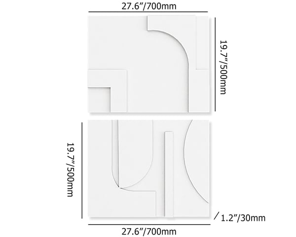 Japandi 3D Wall Art (2 Pieces) - Japandi