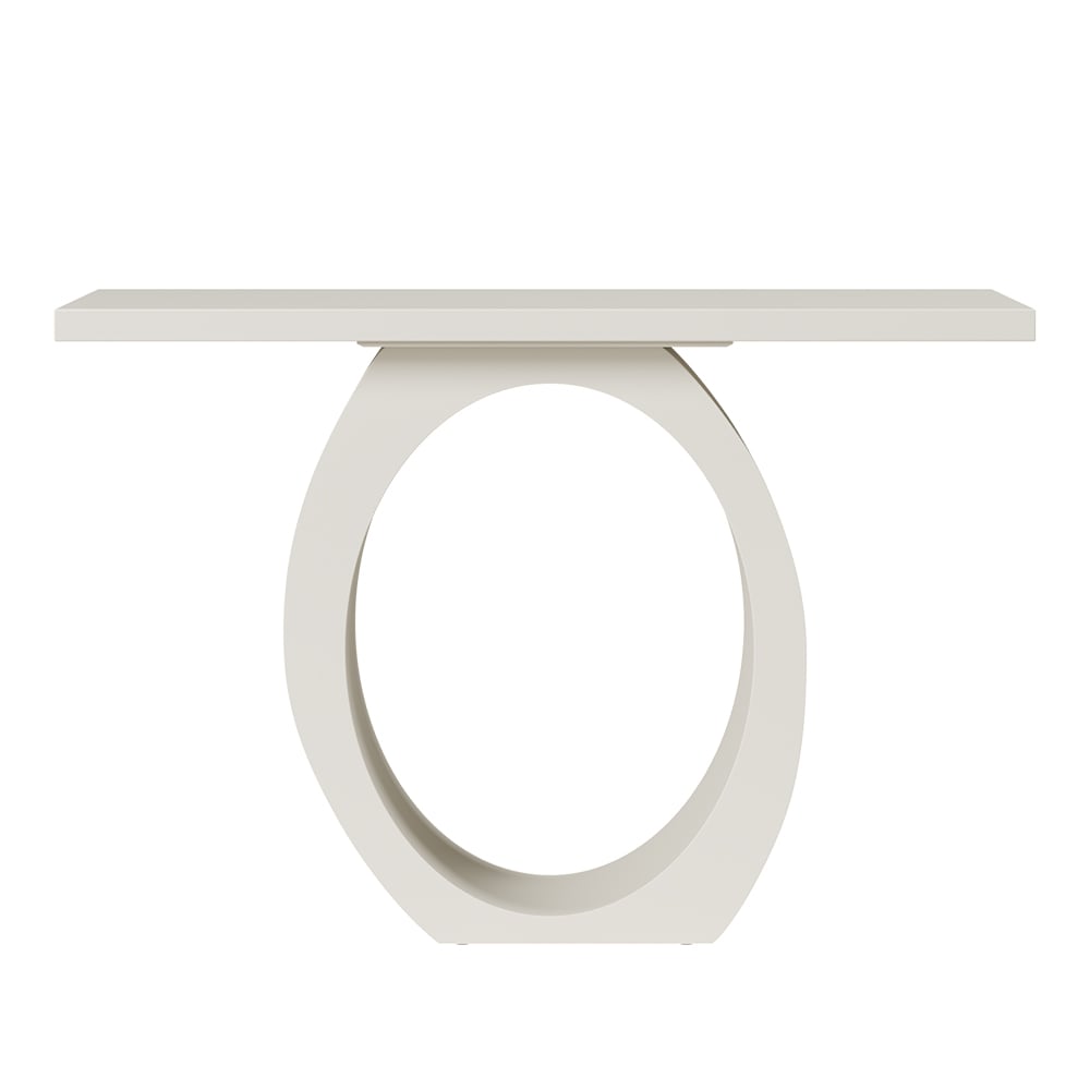 Japandi White Console Table - Japandi