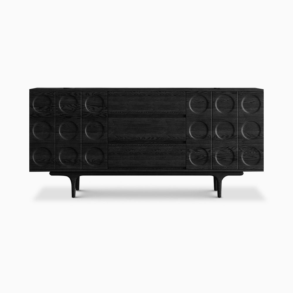 Black Wood Japandi Sideboard - Japandi