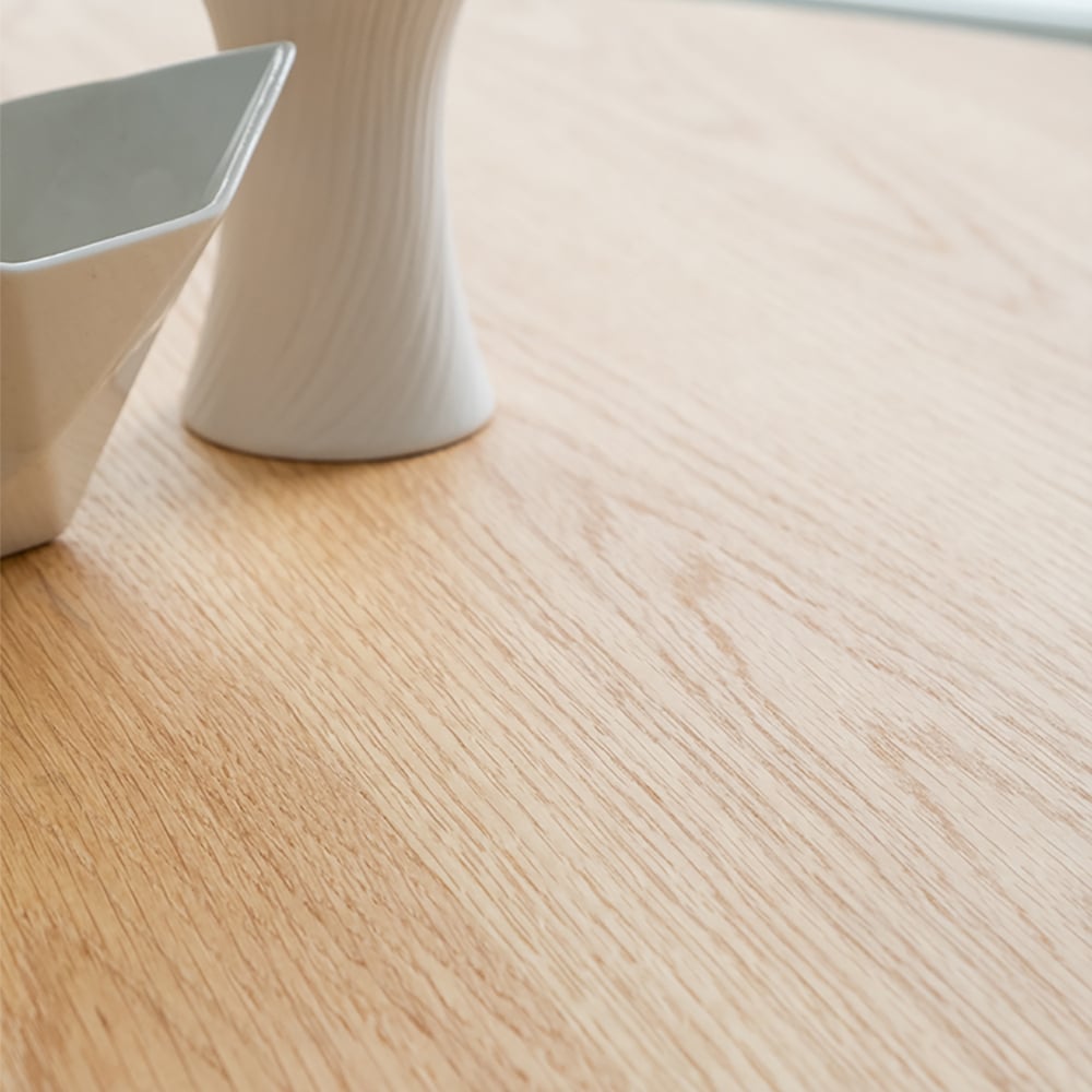 Japandi Small Round Wood Table - Japandi