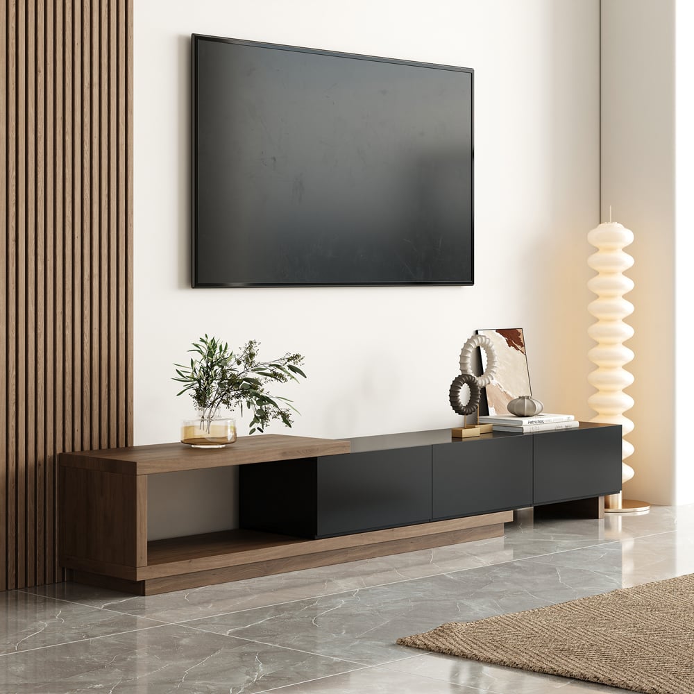 Japandi Black TV Stand - Japandi