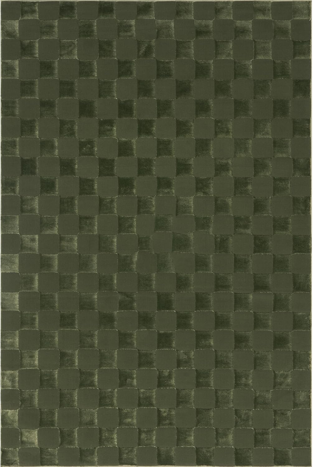 Japandi Green Checkered Rug - Japandi