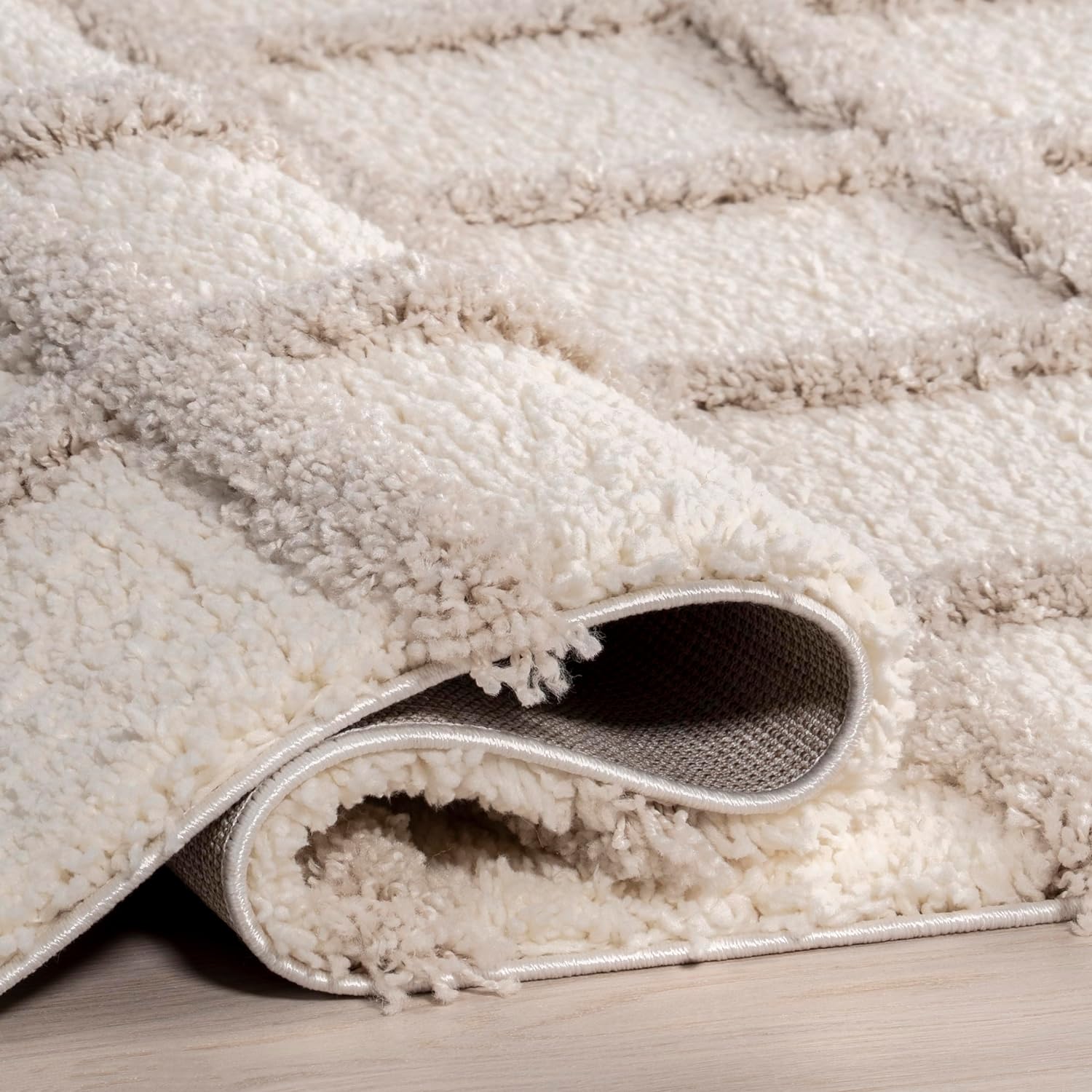 Japandi Checkered Texture Rug - Japandi