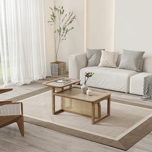 Japandi 2 Tiers Coffee Table - Japandi