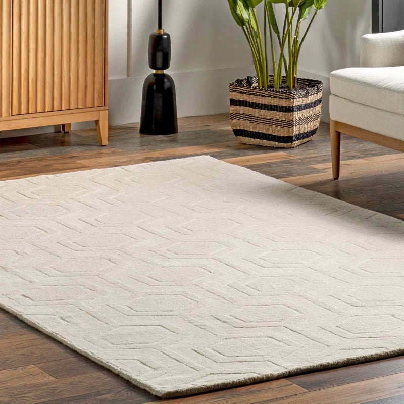 Japandi Hexagonal Pattern Rug - Japandi