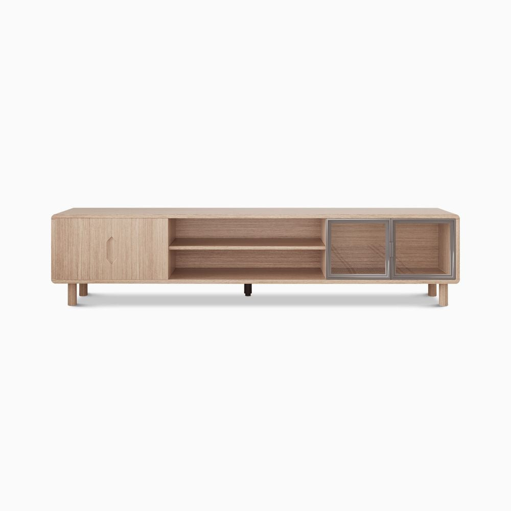 Japandi TV Stand with Entertainment Center - Japandi