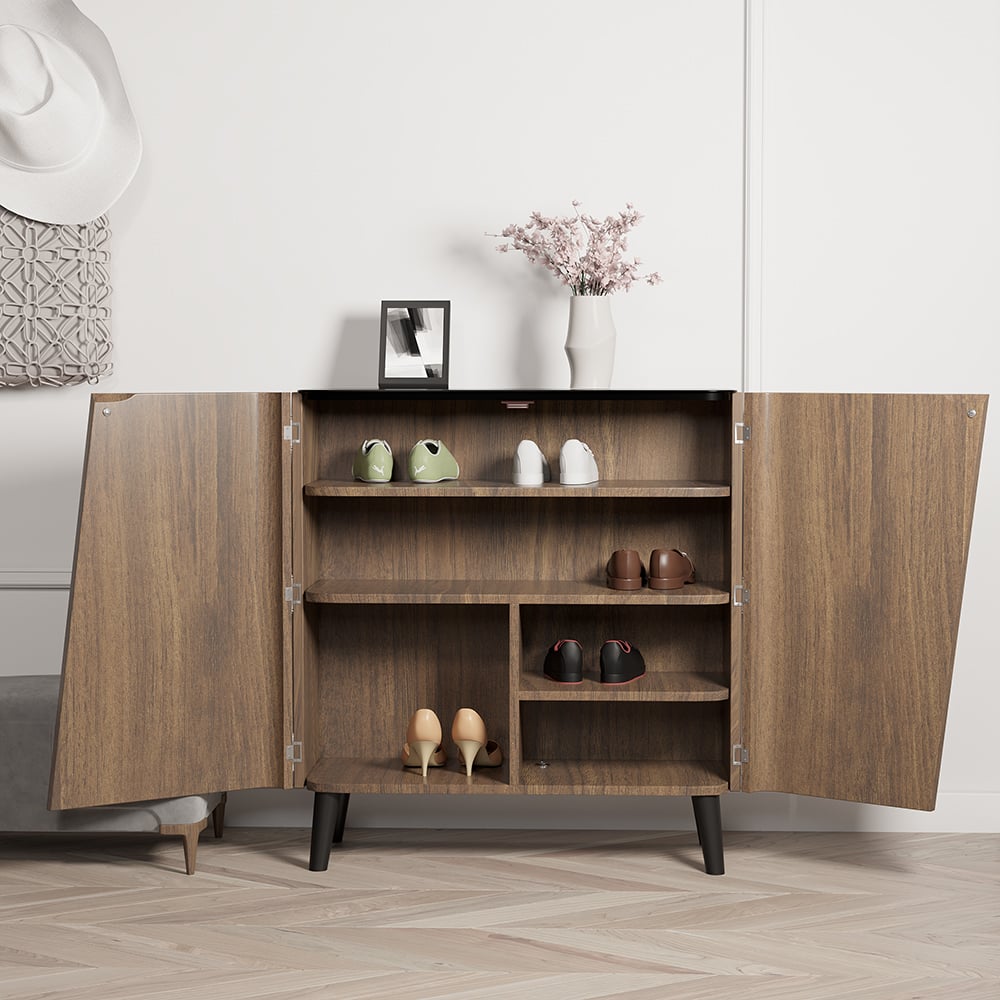 Japandi Entryway Shoe Storage Cabinet - Japandi