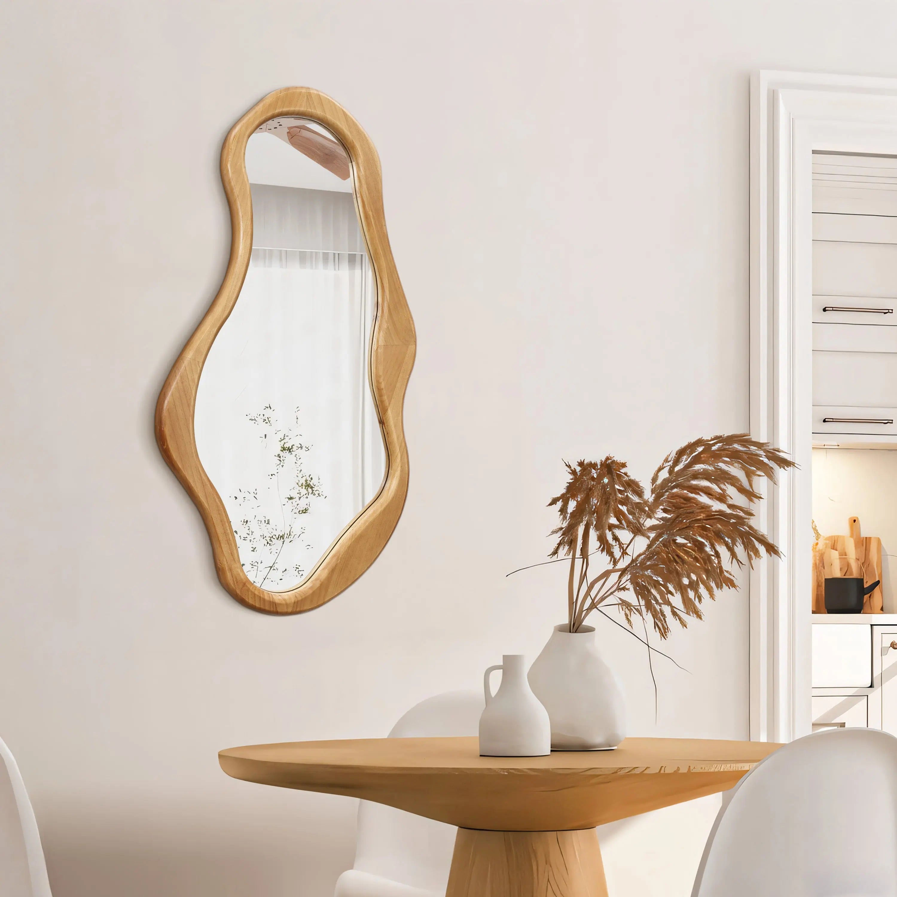Japandi Organic Oval Mirror - Japandi