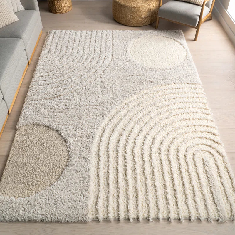 Japandi Abstract Shag Rug - Japandi