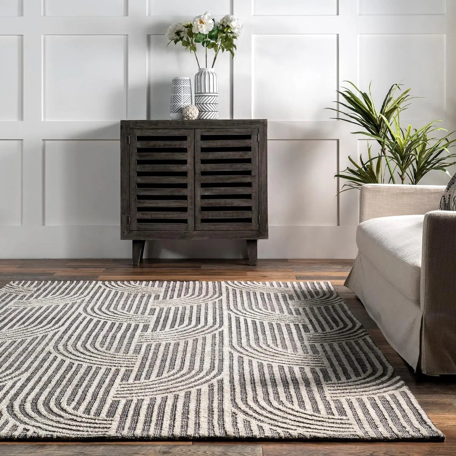 Japandi Dark Grey Rug - Japandi