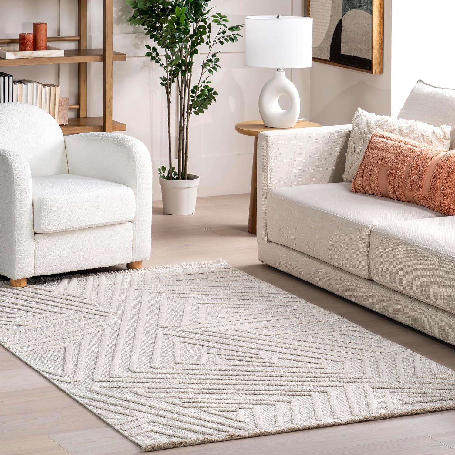 Japandi Geometric Arrow Rug - Japandi