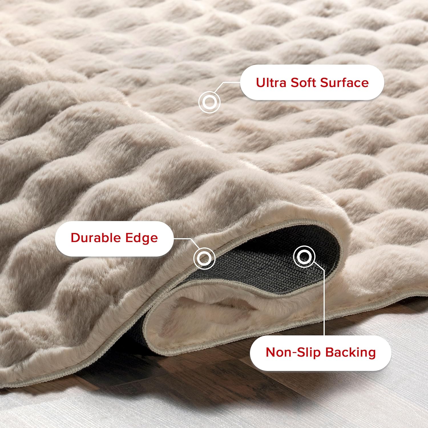 Japandi Plush Cloud Area Rug - Japandi