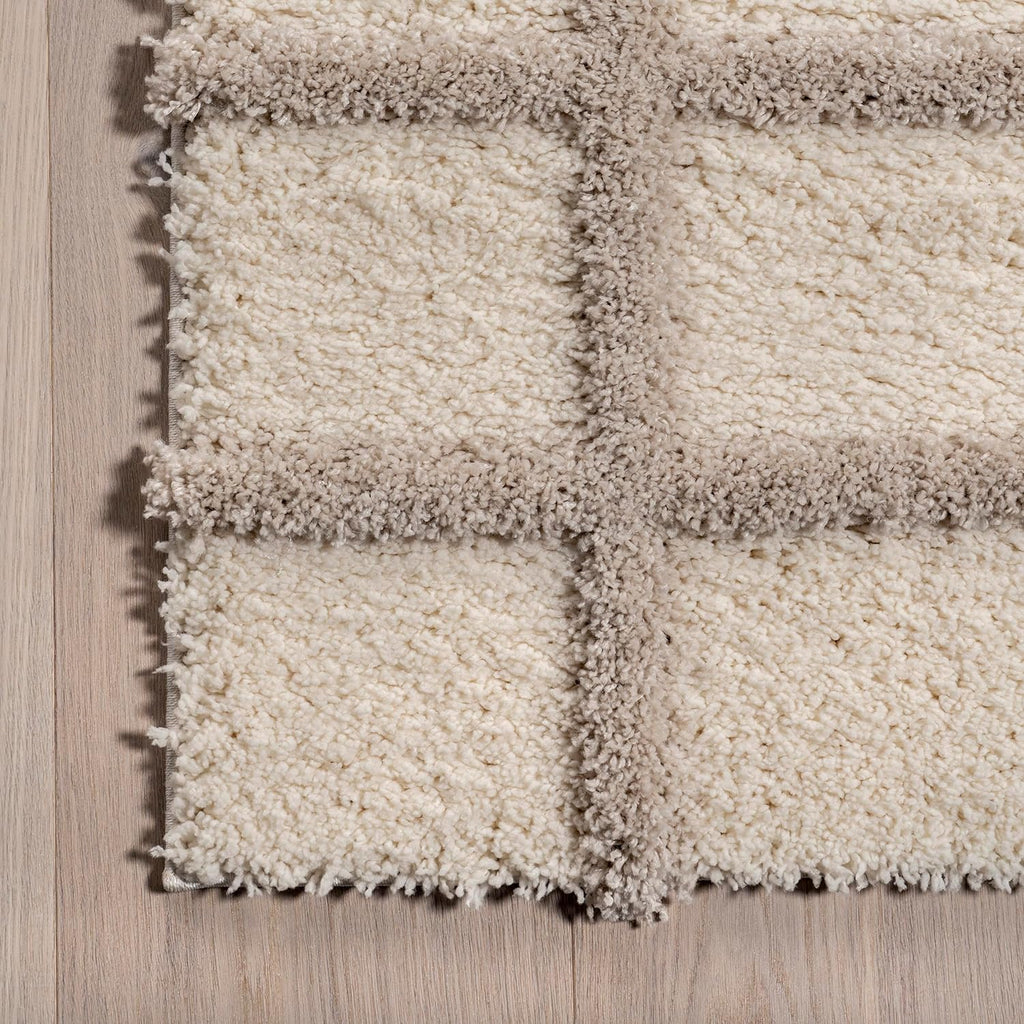 Japandi Checkered Texture Rug - Japandi