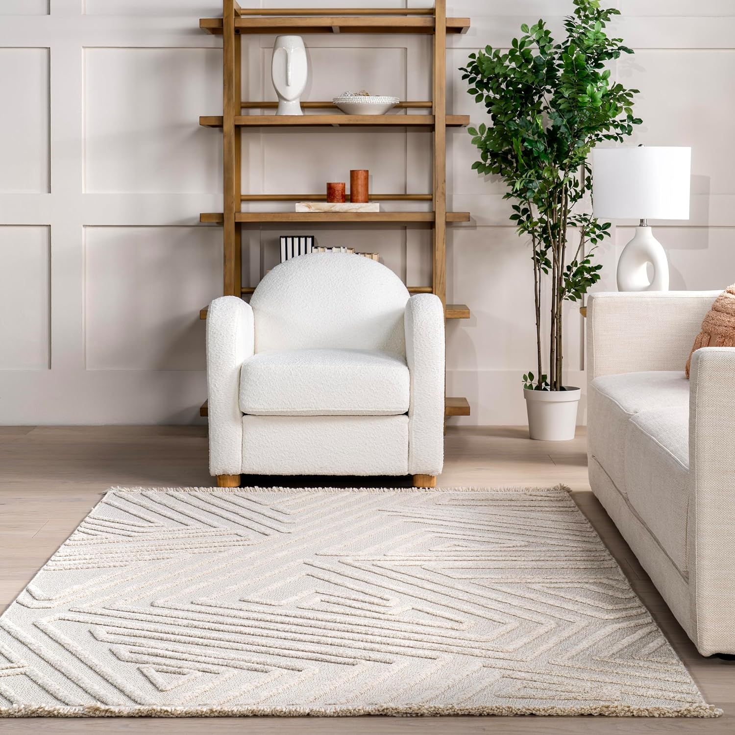Japandi Geometric Arrow Rug - Japandi