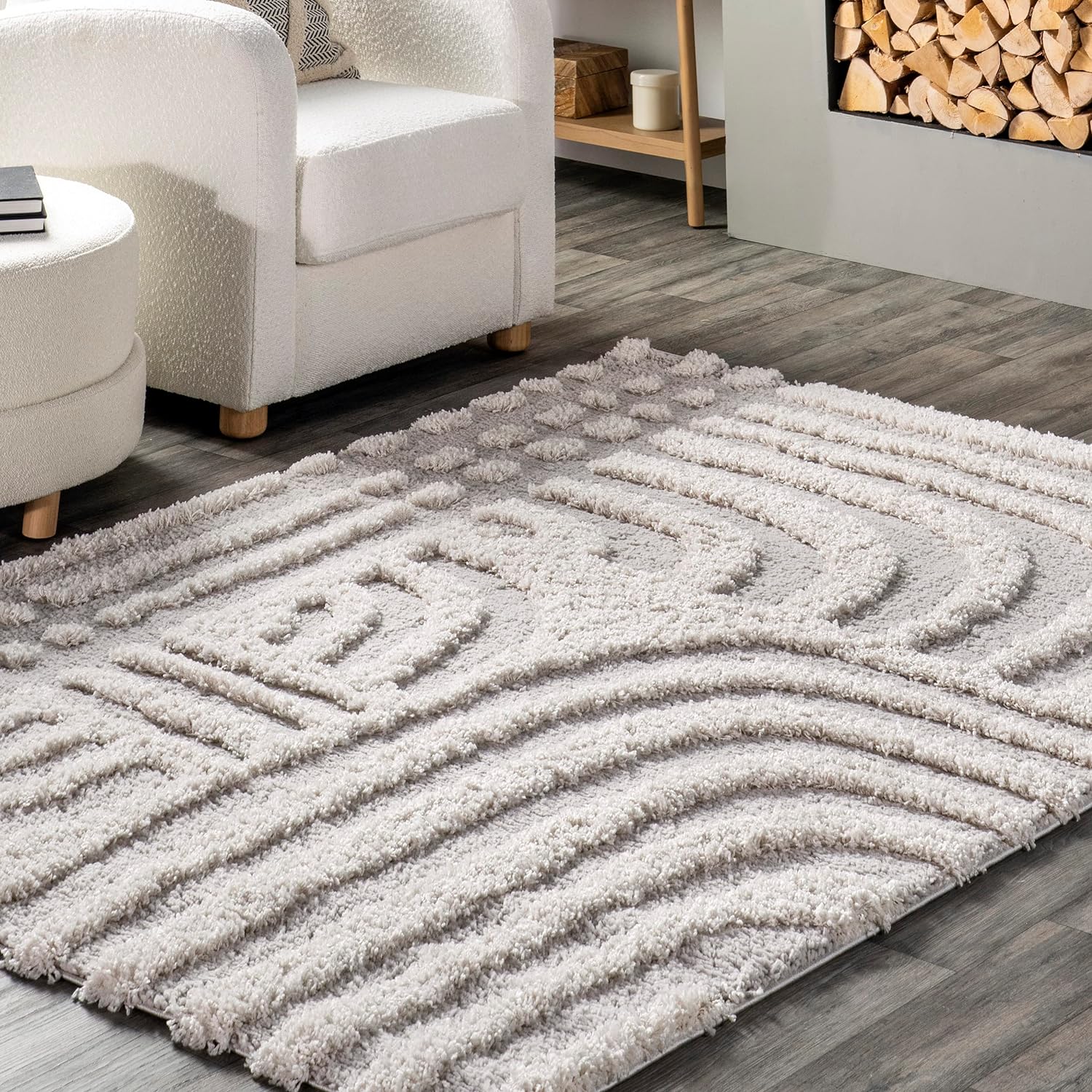 Japandi Shag Waves Rug - Japandi