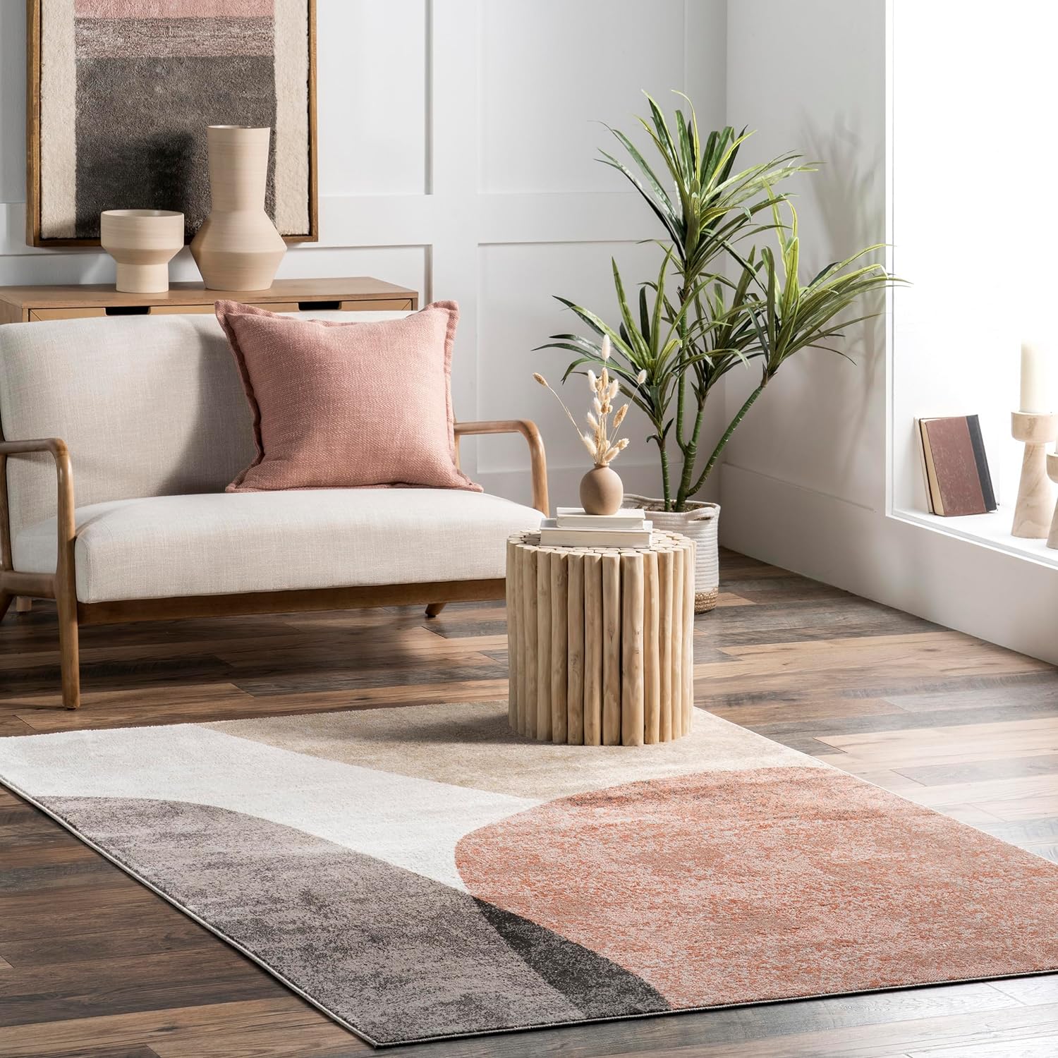 Japandi Abstract Shape Rug - Japandi