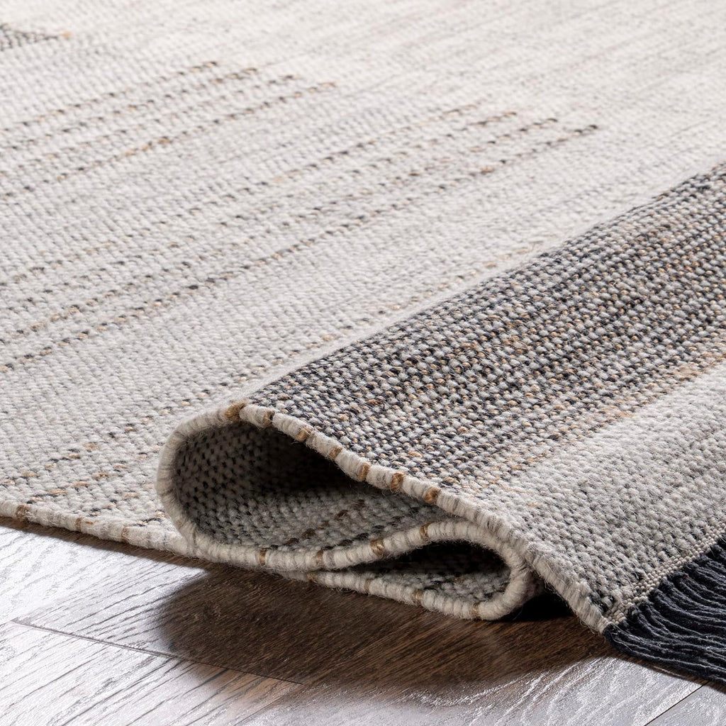 Japandi Wool Striped Rug - Japandi