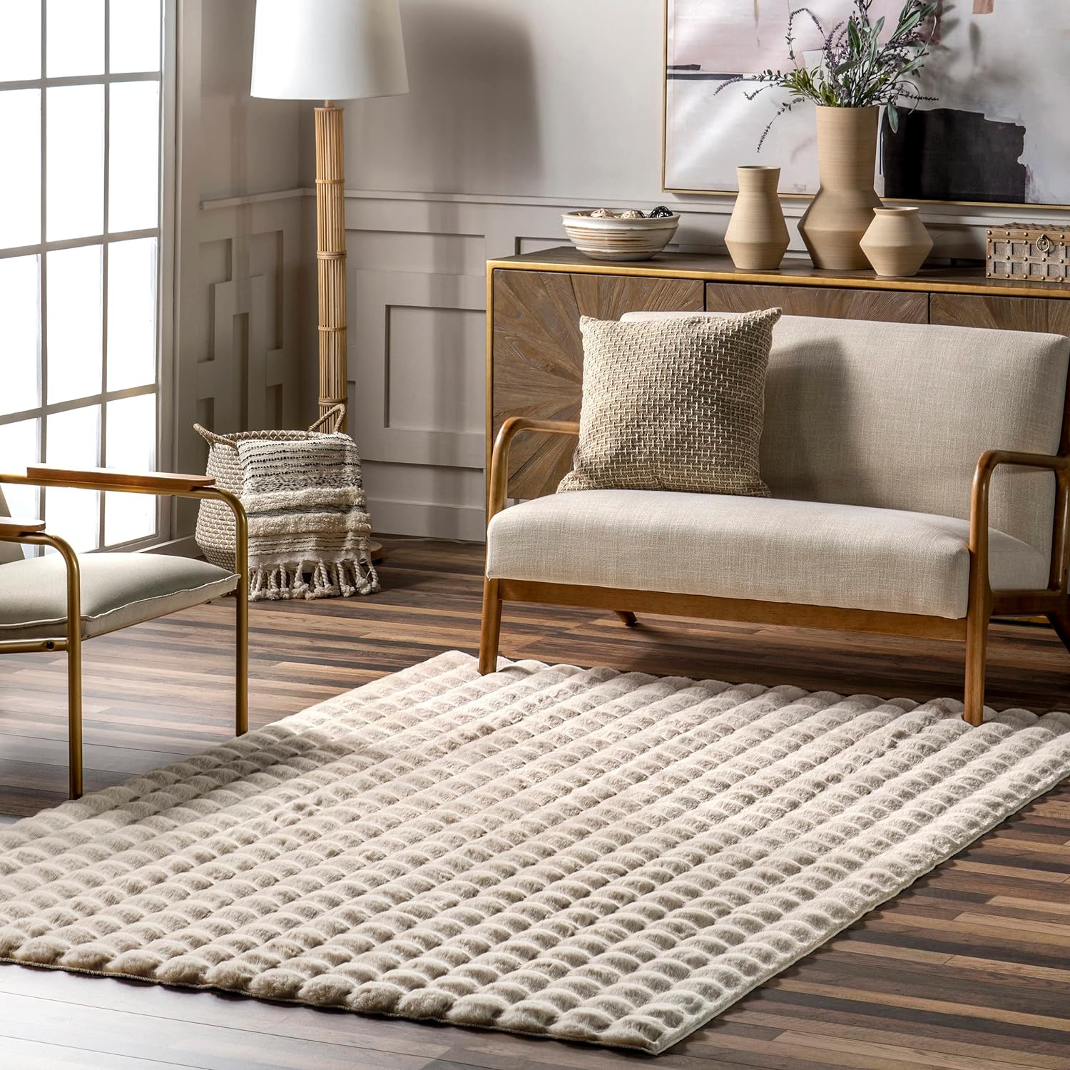 Japandi Plush Cloud Area Rug - Japandi