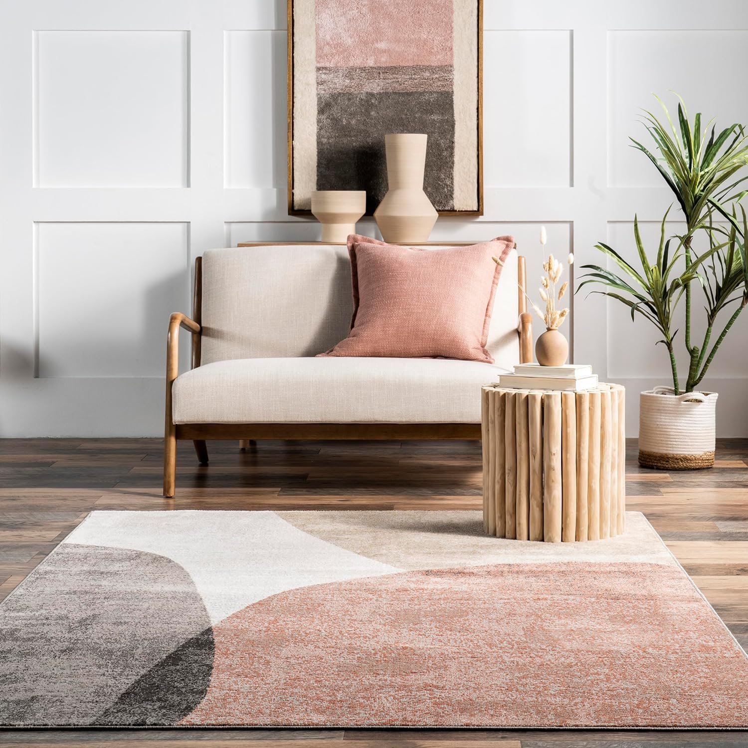 Japandi Abstract Shape Rug - Japandi