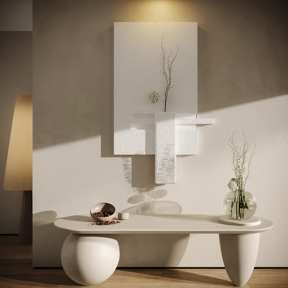 Japandi 3D Wall Art With Vase - Japandi