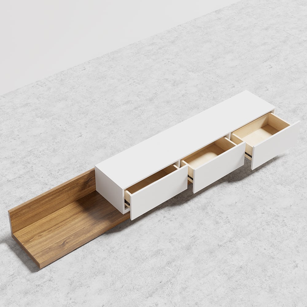 Japandi Extendable TV Stand - Japandi