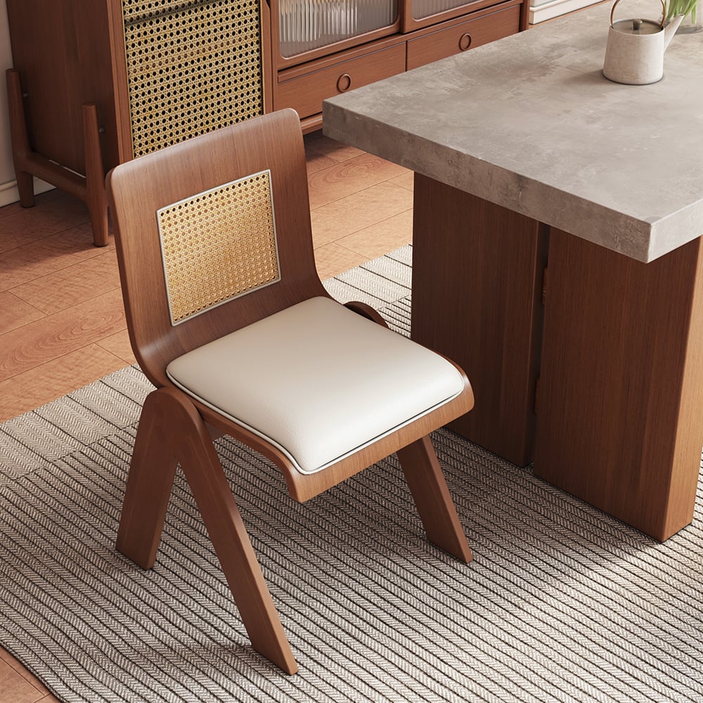 Japandi Walnut Dining Chair (x2) - Japandi