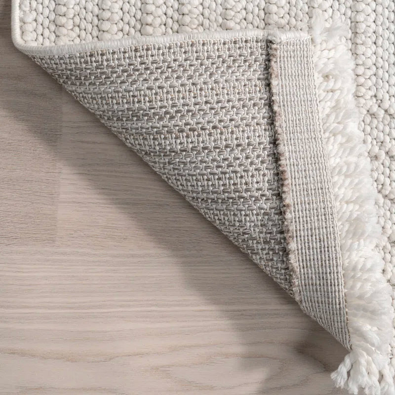 Japandi Geometric Woven Rug - Japandi