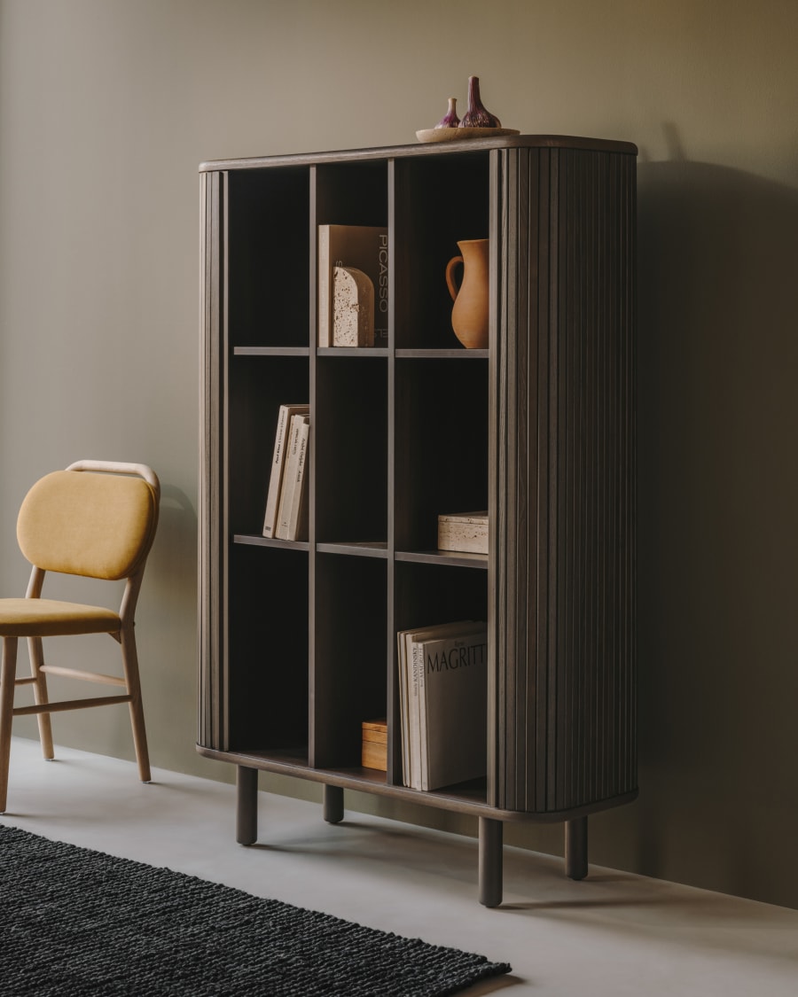Japandi Black Wood Highboard - Japandi