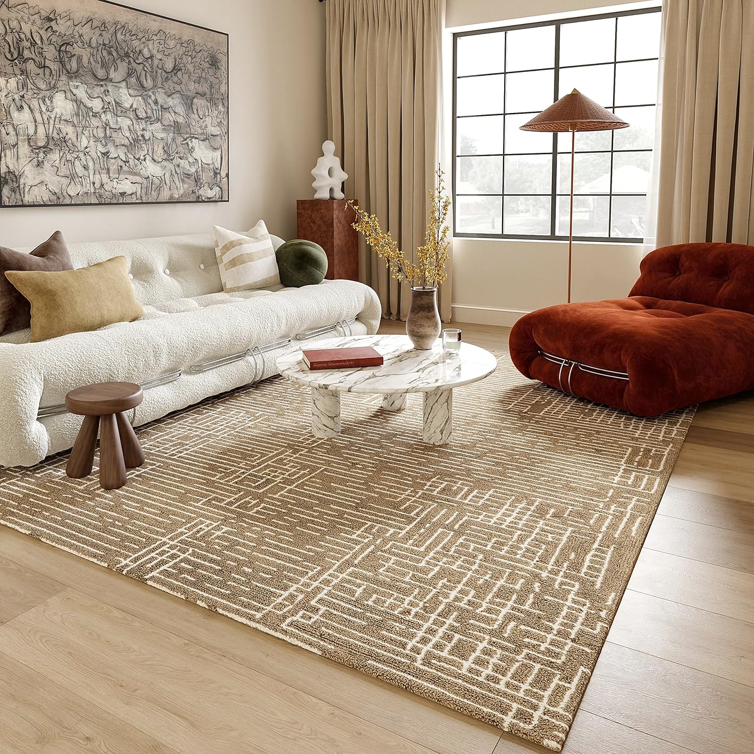 Japandi Jute and Wool Rug - Japandi