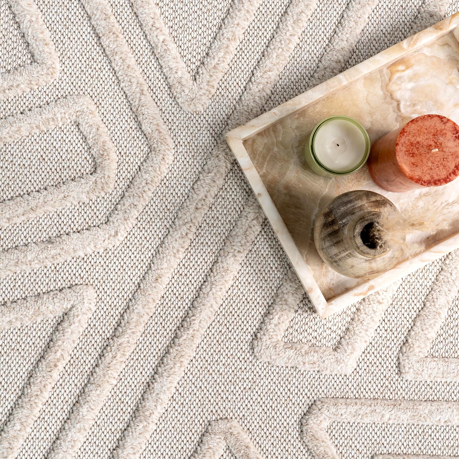 Japandi Geometric Arrow Rug - Japandi