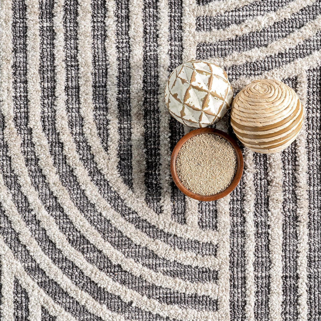 Japandi Dark Grey Rug - Japandi