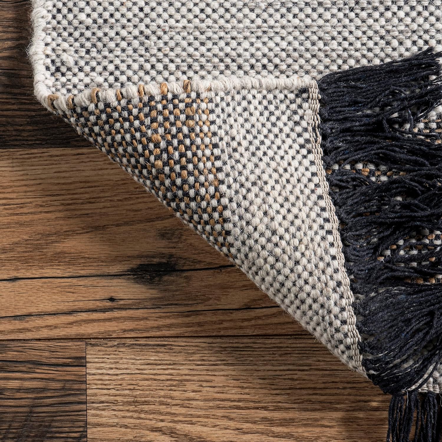 Japandi Wool Striped Rug - Japandi