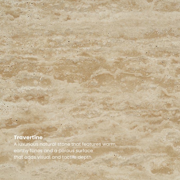 Japandi Travertine Round Coffee Table - Japandi