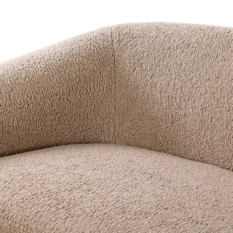 Minimalist Japandi Sofa in Soft Velvet - Japandi