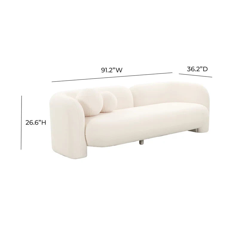 Japandi Bouclé Design Sofa - Japandi