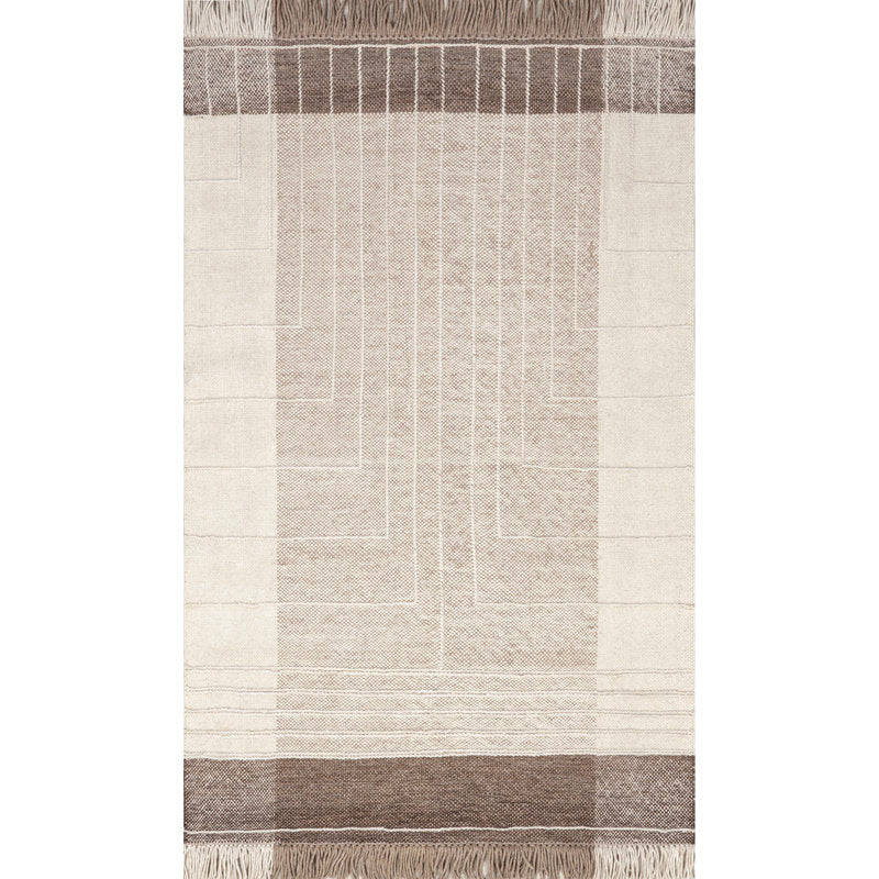 Japandi Geometric Braided Rug - Japandi
