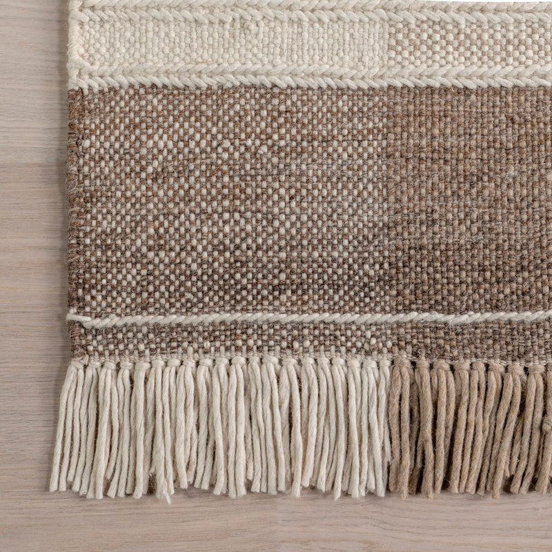 Japandi Geometric Braided Rug - Japandi