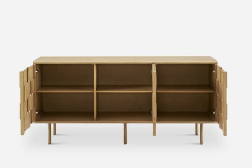 Japandi Whitewashed Oak Sideboard - Japandi