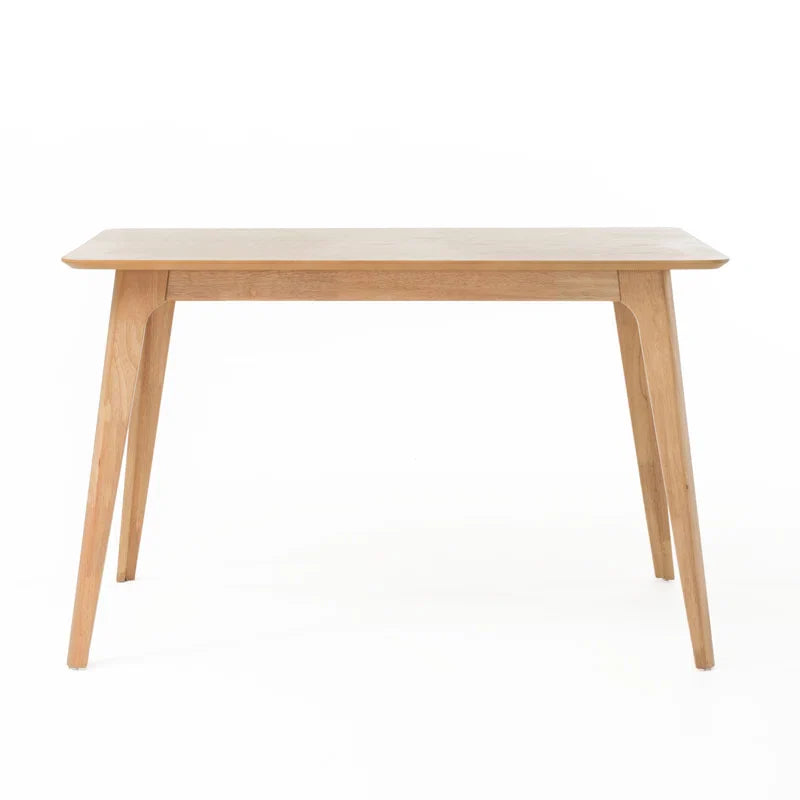 Walnut Wood & Light Gray Upholstery Japandi Dining Set – Aubray - Japandi