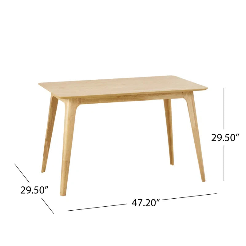 Walnut Wood & Light Gray Upholstery Japandi Dining Set – Aubray - Japandi