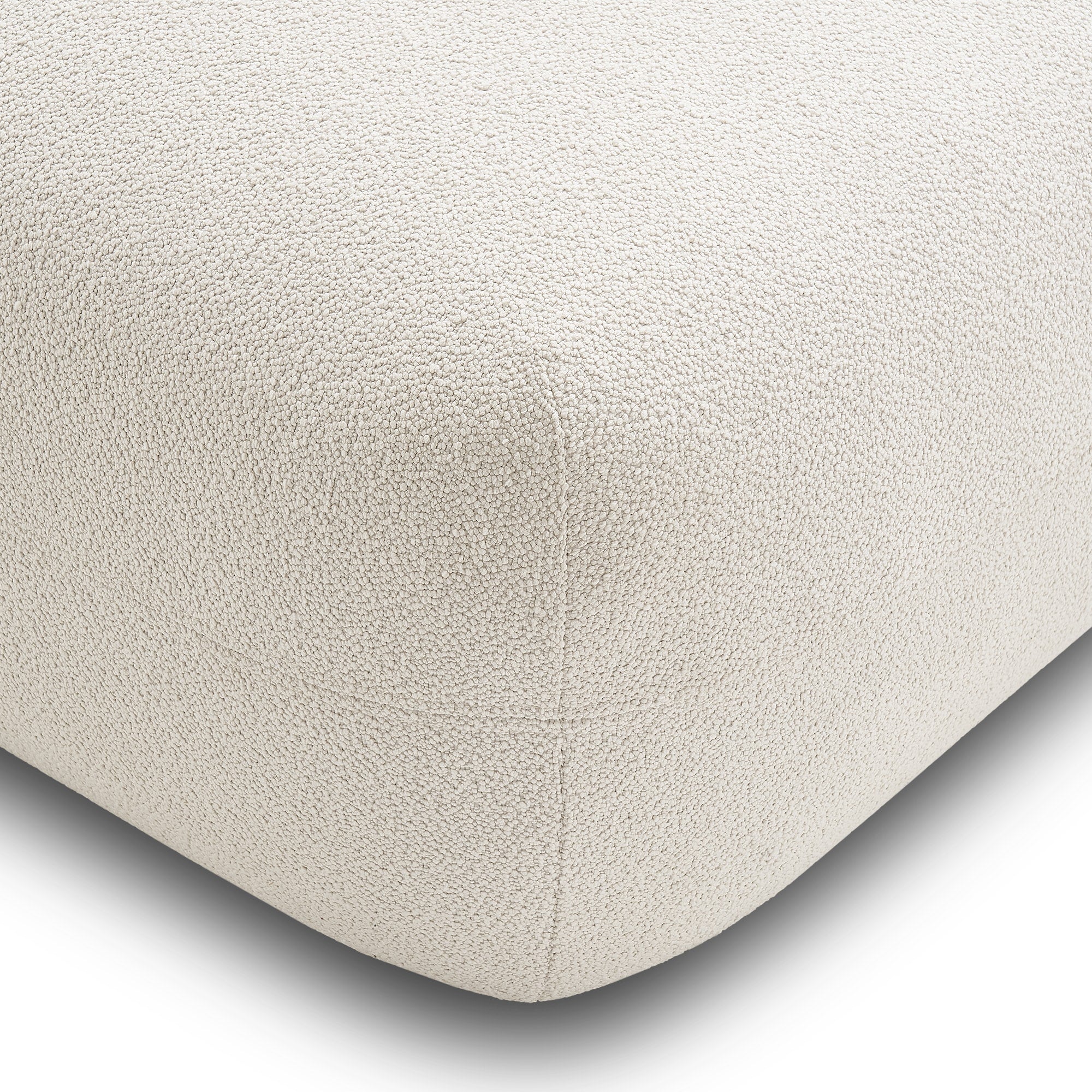 Japandi Boucle Ottoman - Japandi