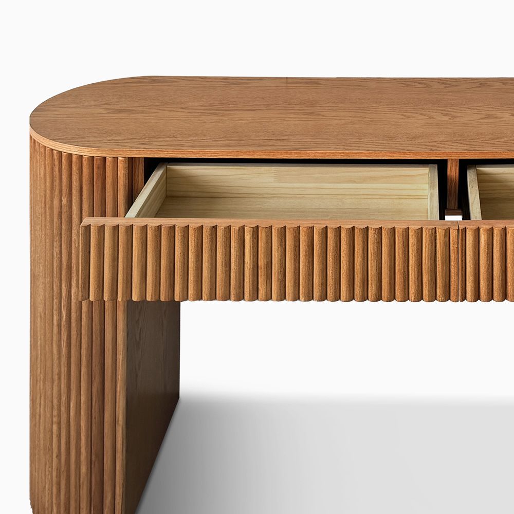 Japandi Grille Design Console Table - Japandi