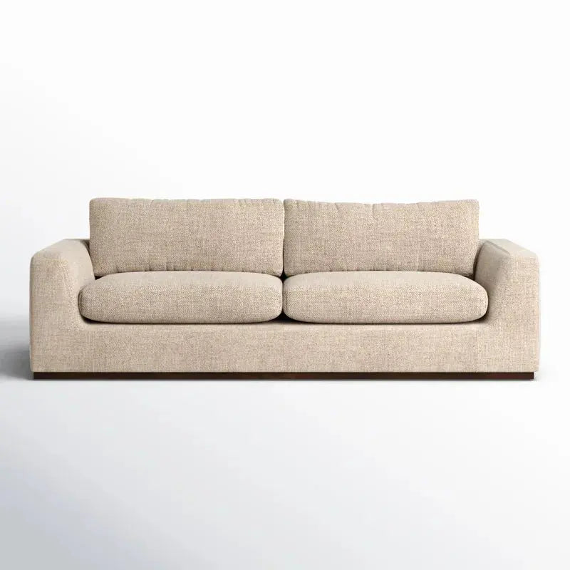 Extra Wide Japandi Sofa with Deep Cushions - Japandi