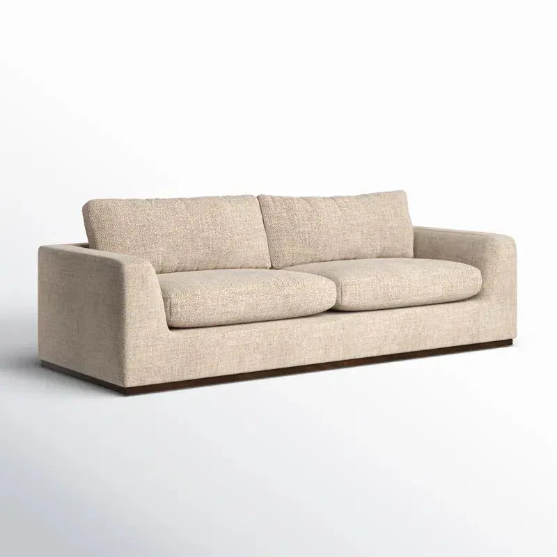 Extra Wide Japandi Sofa with Deep Cushions - Japandi